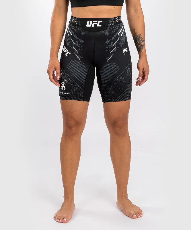 Women's Trendy Casual Outfit UFC Adrenaline by Venum Authentic Fight Night Women’s Vale Tudo Short - Long Fit - Black