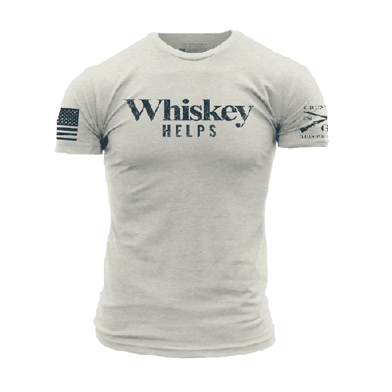 Playful Fashion Offers Whiskey Helps™ T-Shirt - Sand