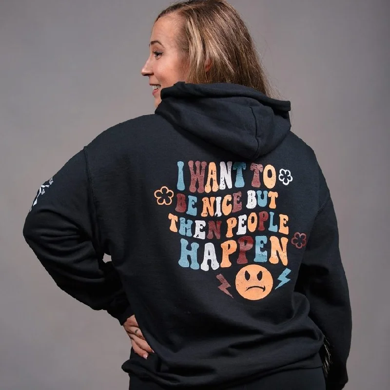 Women's Athletic Outfit Women's Be Nice Hoodie - Black