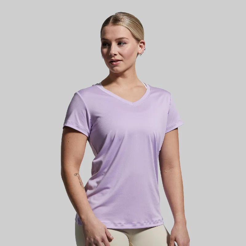 Must-Have Style Discounts Athleisure Short Sleeve V-Neck (Enchanted)