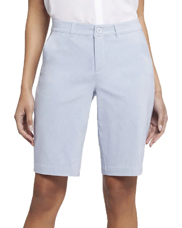 Women's Timeless Attire NYDJ Bermuda Light Blue Heather Short