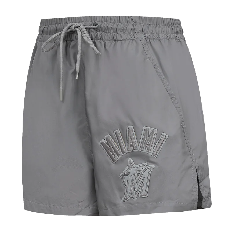 Catch Every Fashion Trend MLB MIAMI MARLINS TRIPLE TONAL W WOVEN WOMEN'S SHORT (GRAY)