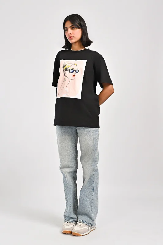 Snag Fabulous Fashion Bargains OVERSIZED EMBELLISHED TEE