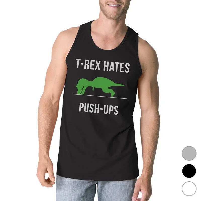 Women's Professional Apparel T-Rex Push Ups Mens Sleeveless Tee Shirt Cotton Made Tank Top Gift