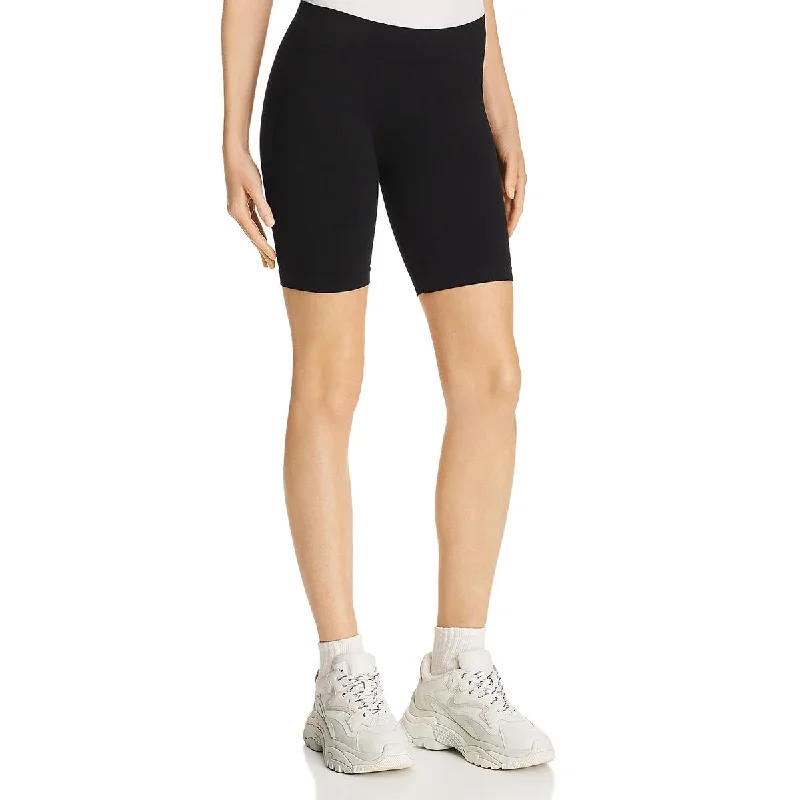 Women's Evening Garments Womens Solid Stretch Bike Shorts