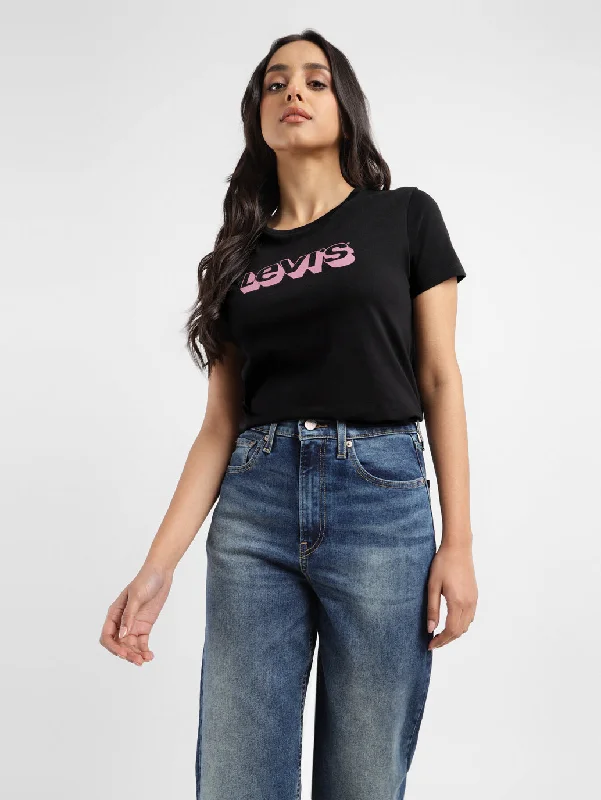 Flash Sale Now Women's Brand Logo Crew Neck T-Shirt