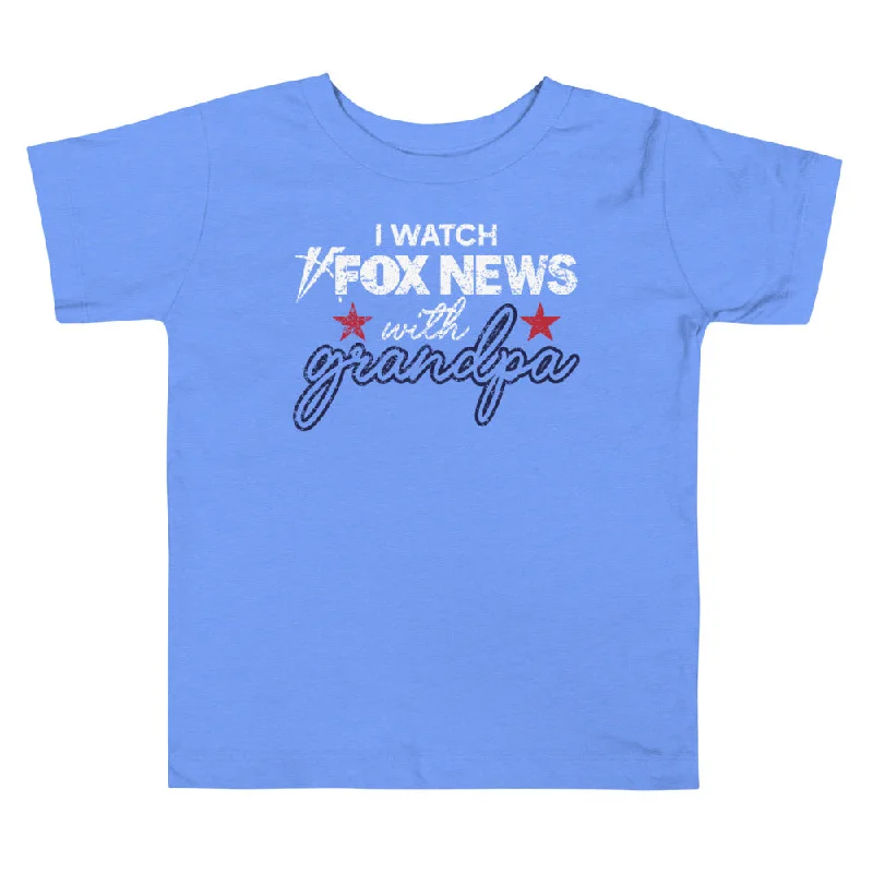 Women's Seasonal Garments FOX News I Watch with Grandpa Toddler Shirt