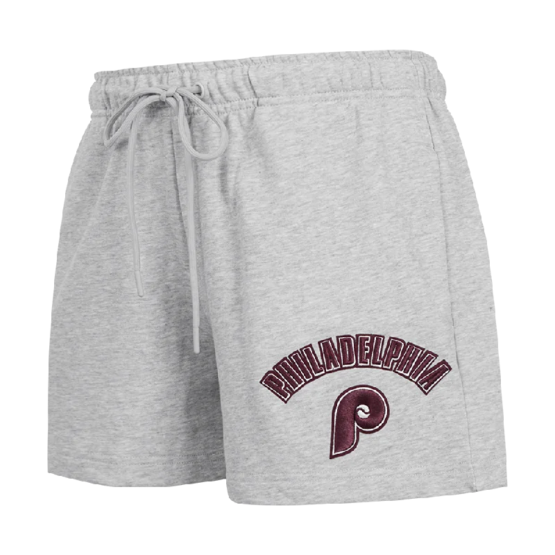 Women's Night-Out Outfit MLB PHILADELPHIA PHILLIES RETRO CLASSIC WOMEN'S SHORT (HEATHER GREY)