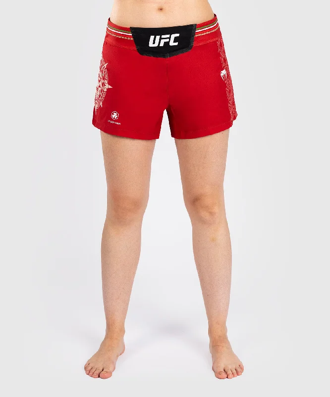 Women's Floral Print Outfit Noche UFC by Venum Authentic Fight Night Women’s Fight Short - Red