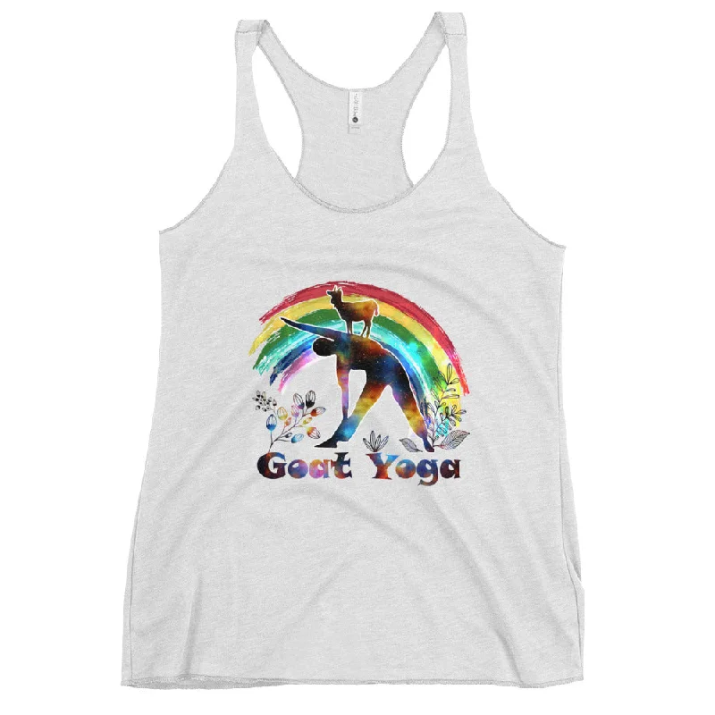 Women's Elegant Garments Goat Yoga Women's Racerback Tank