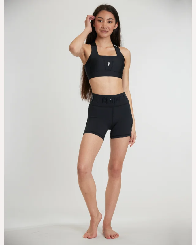 Elegant Women's Attire Clique Power Shorties - Stealth