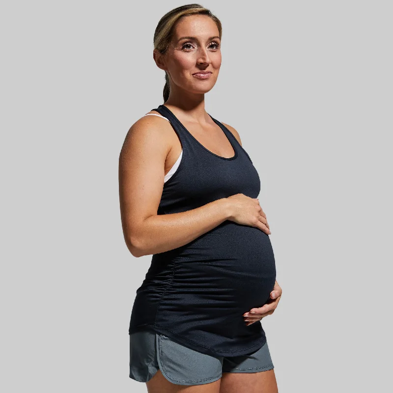 Women's Outerwear Apparel Maternity Staple Tank (Black)