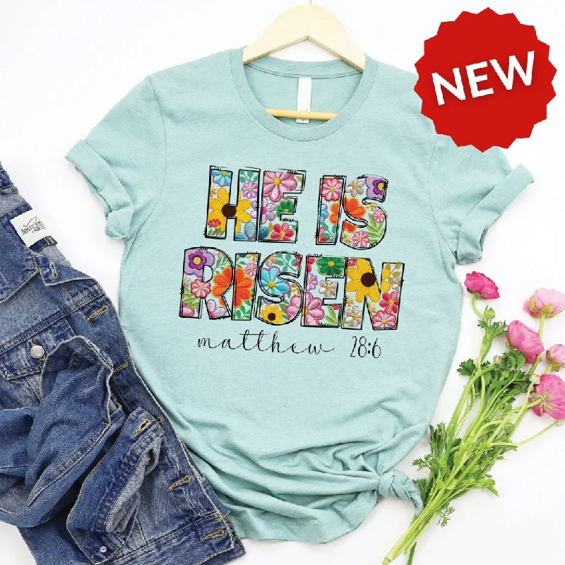 Women's Comfortable Lounge Outfit He is Risen Tee