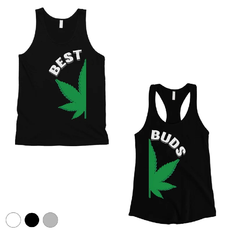 Comfortable Garments For Women Best Buds Marijuana Matching Couple Tank Tops Gag Anniversary Gift