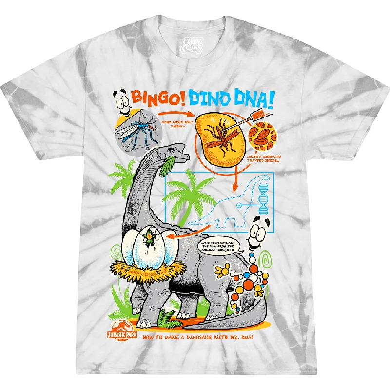 Trendy Pulse JURASSIC PARK: BINGO! DINO DNA! - TIE-DYE T-SHIRT