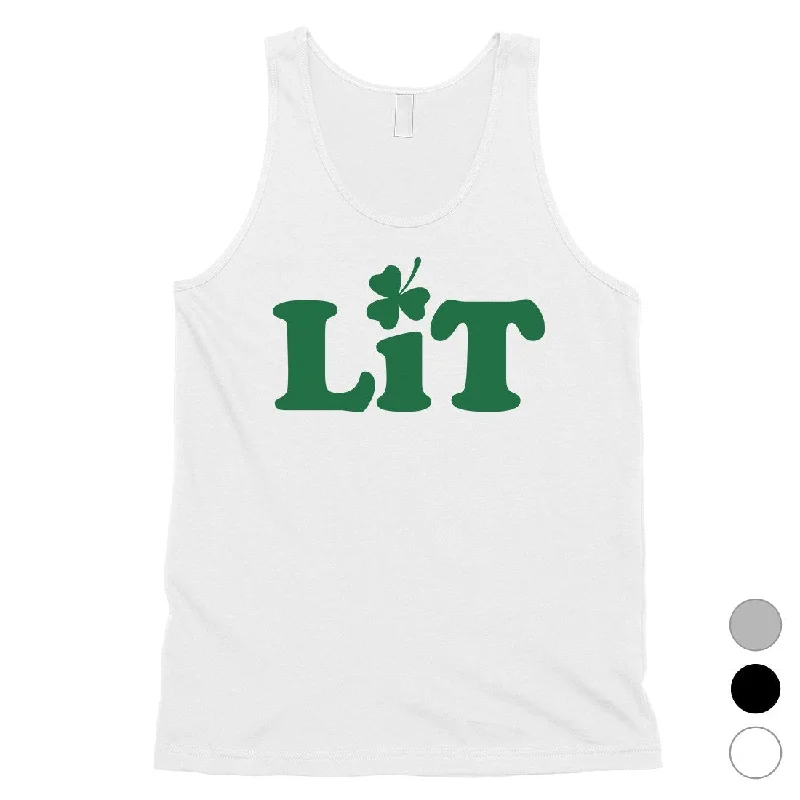 Women's Professional Outfit Lit Shamrock Mens Tank Top For St Patricks Day Tank Top Funny Irish