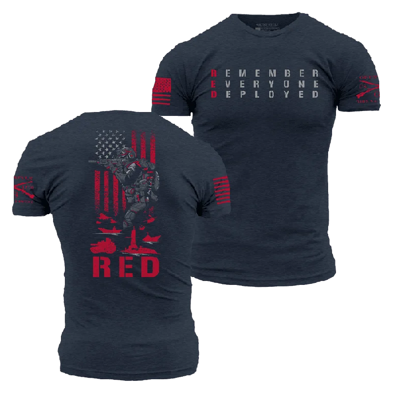 Women's Activewear Attire RED Friday T-Shirt - Midnight Navy