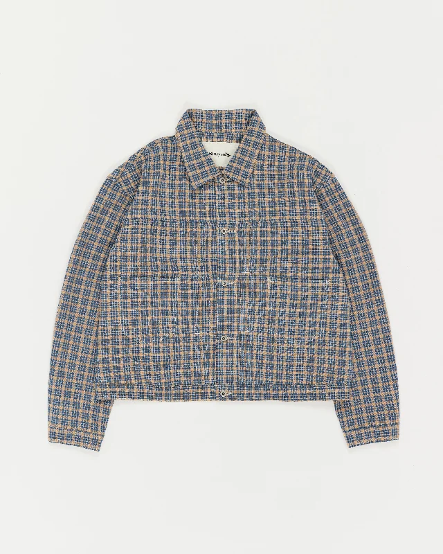 Affordable Women's Clothing Sundae Jacket - Mud Check Handloom