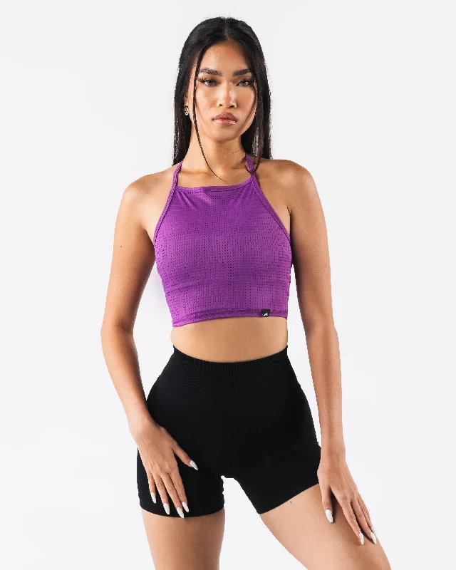 Vintage-Inspired Women's Apparel Margo Mesh Tank - Blaze