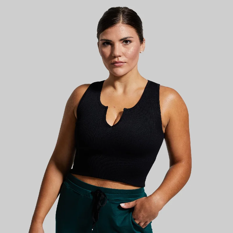 Flash Sale, Don'T Miss Good to Go Seamless Crop Tank (Black)