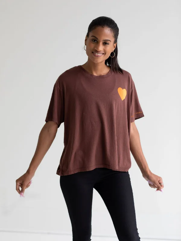 Women's Elegant Apparel Sundry X CorePower Boxy Heart Tee - FINAL SALE