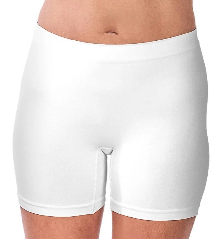 Women's Chic Apparel Seamless Boxer Short In White