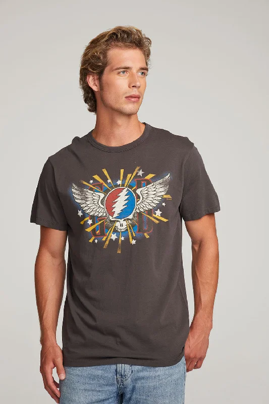 Style Revolution Grateful Dead Skull & Wings Mens Tee