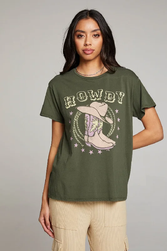 Women's Fashionable Attire For Work Howdy Boots Tee