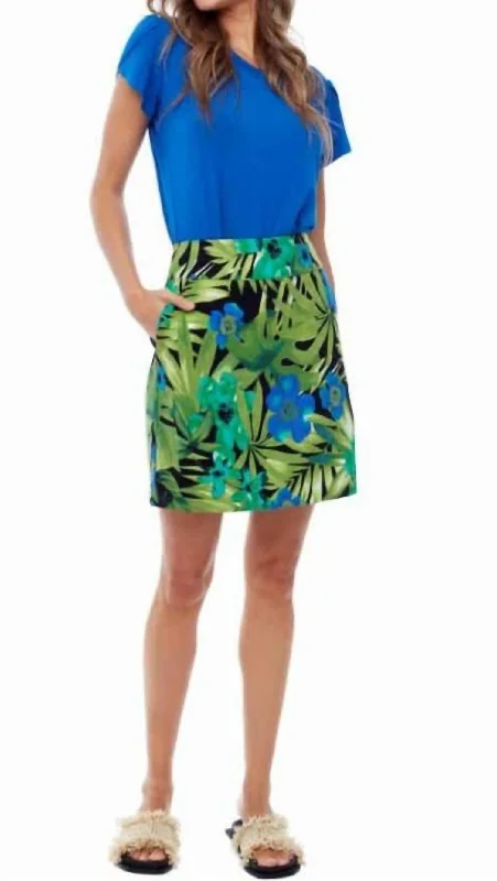 The Good Stuff Maui Printed Skort