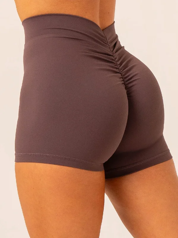 Women's Seasonal Garments NKD V Scrunch Shorts - Plum