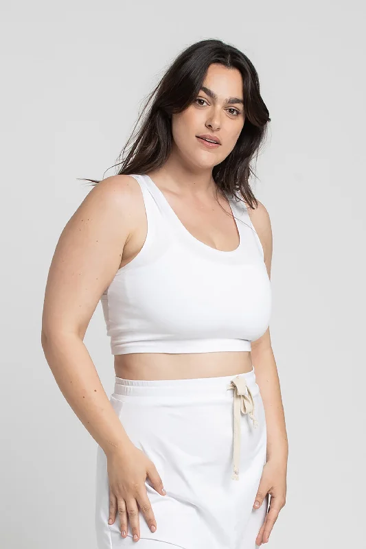 Discover Promotions V Back Cropped Tank Top