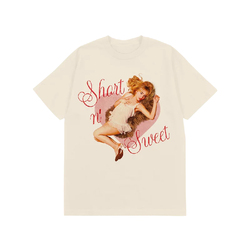 Plus-Size Women's Clothing Short n' Sweet Heart Ivory Tee