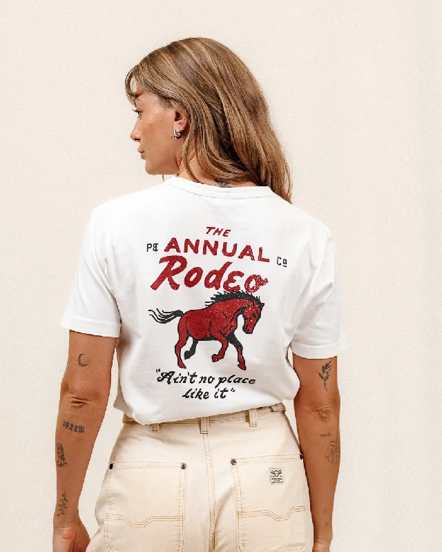 Comfortable Women's Clothes Rodeo T-Shirt - Off White