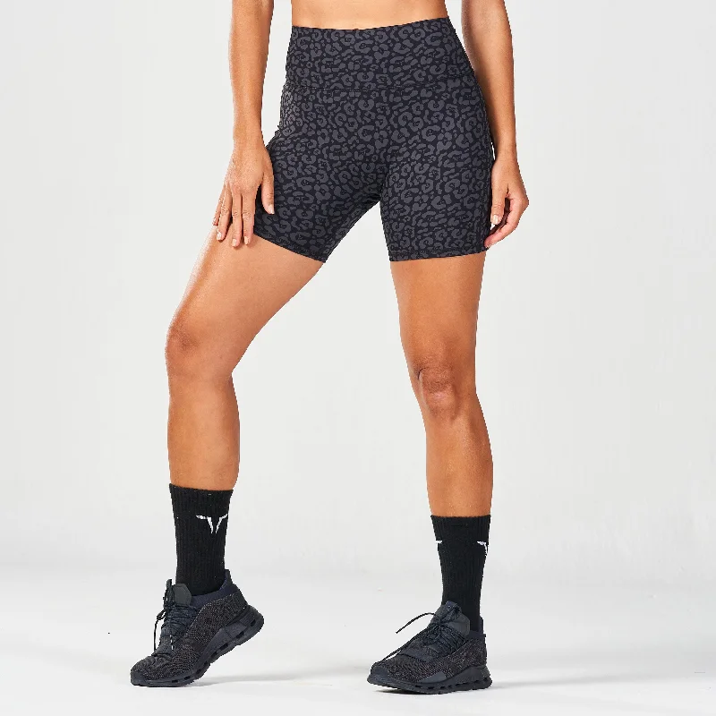 Get The Latest Trends Untamed 5" Biker Shorts - Black Print