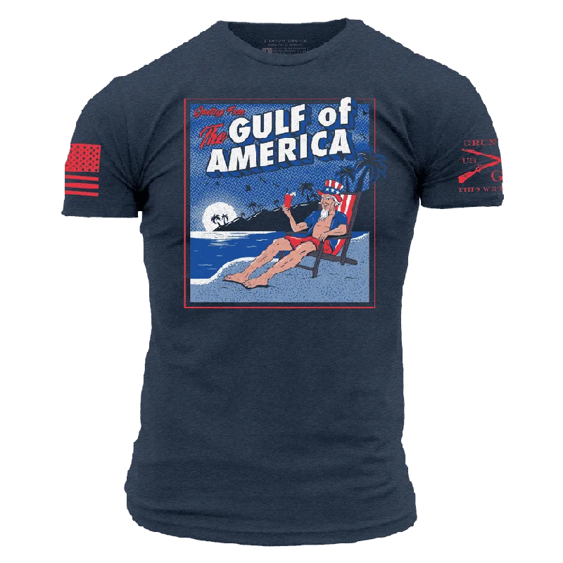 Sustainable Fashion Extravaganza Greetings From The Gulf Of America T-Shirt - Midnight Navy