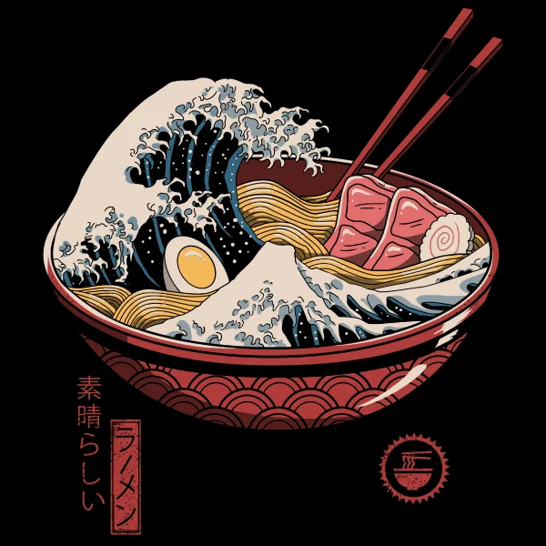 Sleek Style Discounts 'Great Ramen Wave' Shirt