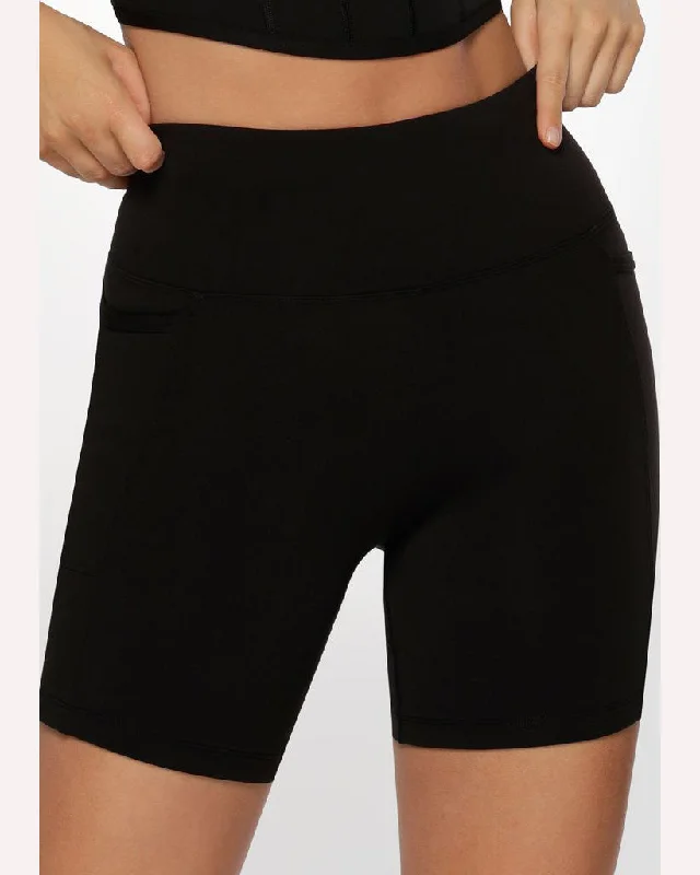 Women's Everyday Attire Lorna Jane Amy Phone Pocket Tech Bike Short - Black