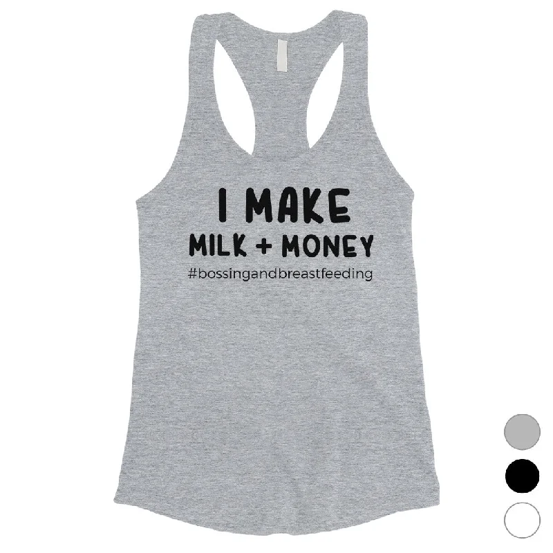 Season Offer Make Milk Money Womens Funny Saying Mothers Day Tank Top Mom Gift