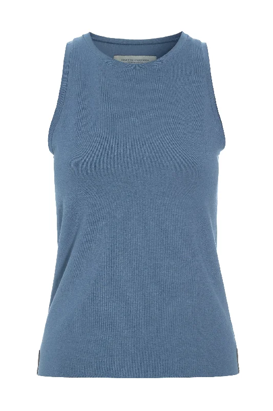 Women's Formal Clothes TANK TOP - 96087 - DUSTY BLUE