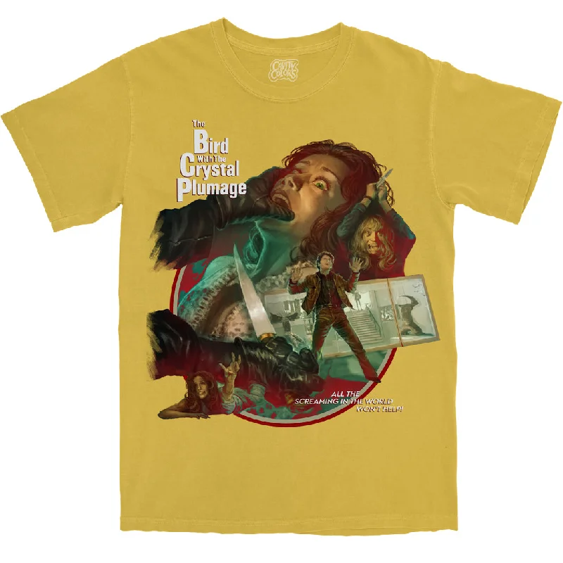 Women's Date Night Outfit DARIO ARGENTO'S SUSPENSE THRILLER! - T-SHIRT (COMFORT COLORS - GIALLO VARIANT))