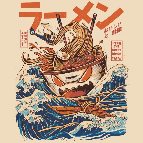 Big Discounts 'The Great Ramen Off Kanagawa' Shirt