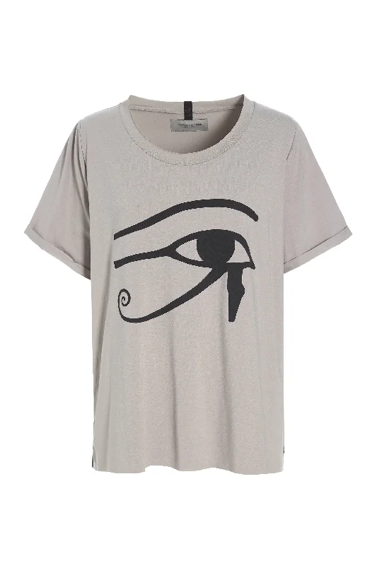 Women's Holiday Clothes TEE EYE PRINT - 96086 - SAND