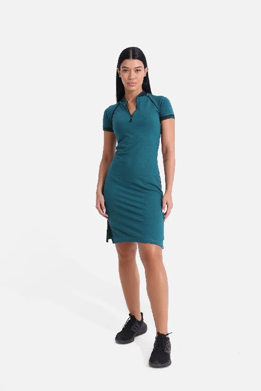 Women's Clothing For Everyday Wear Shaded Spruce Polo Dress