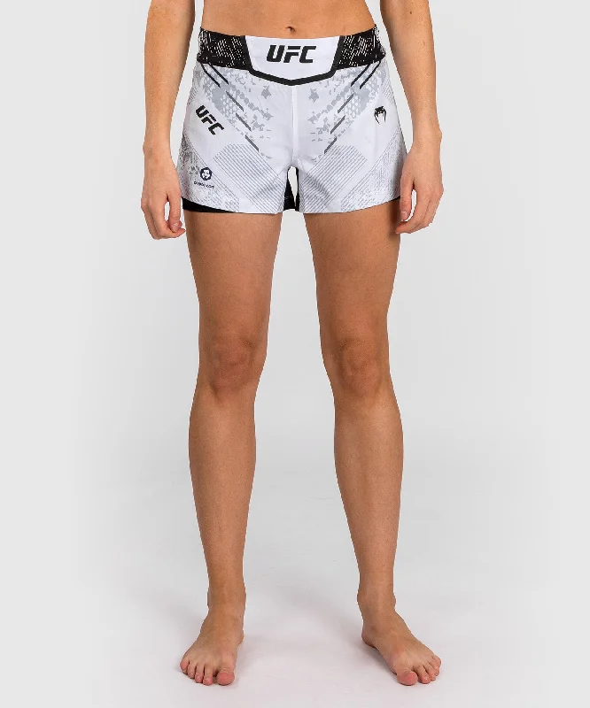 Break Fashion Norms UFC Adrenaline by Venum Authentic Fight Night Women’s Fight Short - White