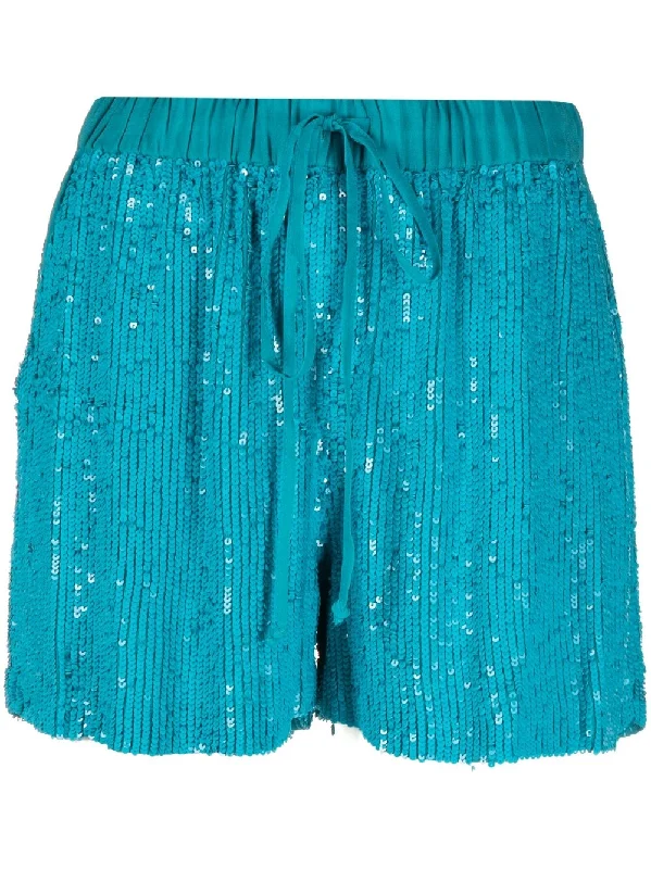 Women's Trendy Clothes Parosh Women's Shorts Clear blue