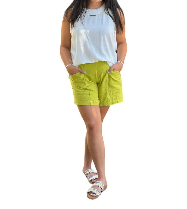 Women's Fashion Clothes Favorite Shorts In Pickle Green