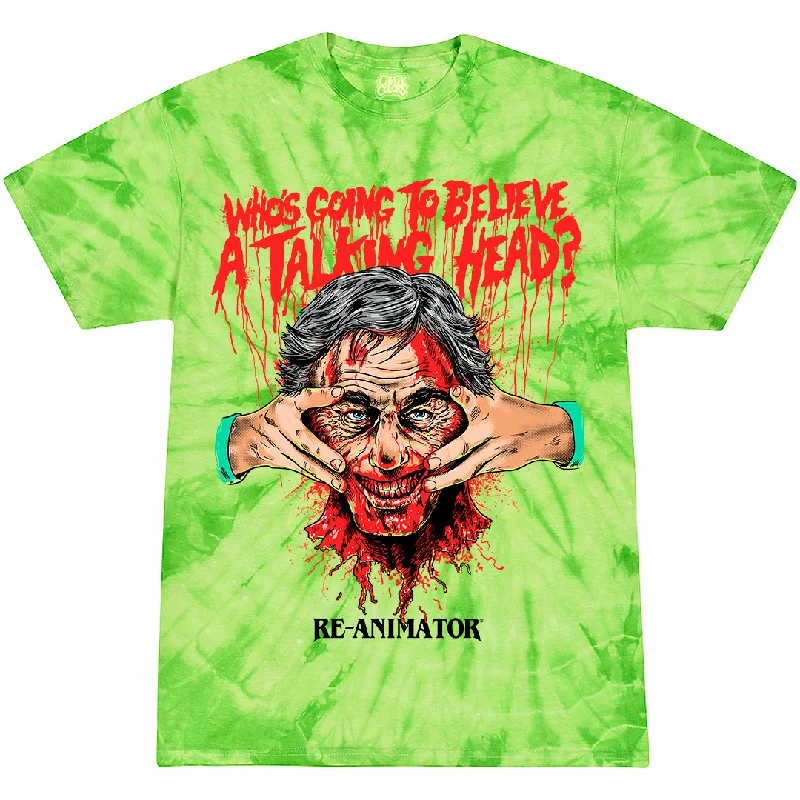 Women's Activewear Garments RE-ANIMATOR: TALKING HEAD - T-SHIRT (RE-AGENT GREEN TIE DYE)