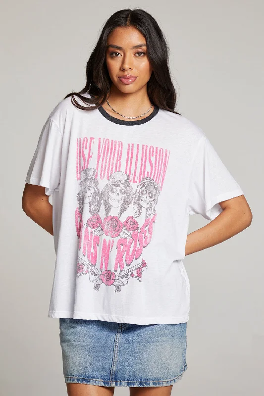 Women's Work Outfit Guns n' Roses Use Your Illusion Skull Tee