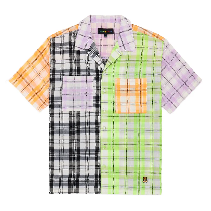 Elevated Casual Discounts Neon Panel Shirt