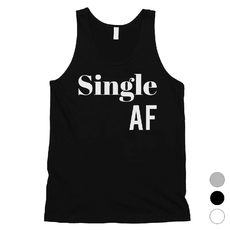 Women's Fashionable Attire For Work Single AF Mens Funny Saying Workout Tank Top For Single Friends